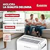 Ariston DEOS 10 EVO - Deumidificatore Casa Muffa Portatile 10L/24h con Ruote, Bagno e Ambienti Fino 30㎡, Piccolo Assorbi Umidità 32x41,4x20,5-3 Velocità d'Aria e Filtro Antipolvere, Consumo Max 210w