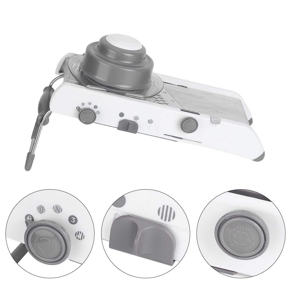 Fdit Cortador Manual de Verduras Rallador de Alimentos de Acero Inoxidable Rebanado Multifuncional Patata Cebolla Chopper Accesorios de Herramientas de Cocina
