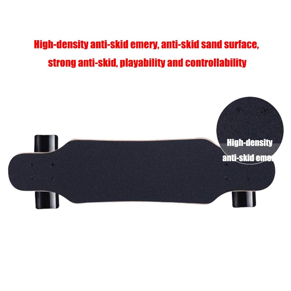 Axdwfd Longboard standardowa deskorolka dla początkujących czterokołowych deskorolka Brush Street dla dzieci ulica dla dorosłych (kolor E)