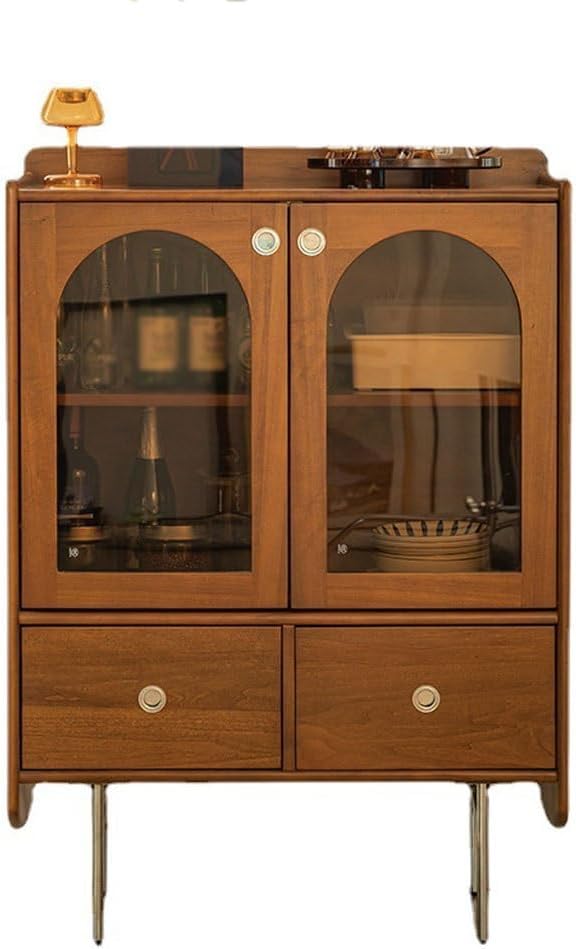 Sideboard Cabinet Nordic Medieval Style Dining Sideboard Household Small Apartment Retro Storage Cabinet Restaurant Display Cabinet Sideboard Cabinet with Drawers