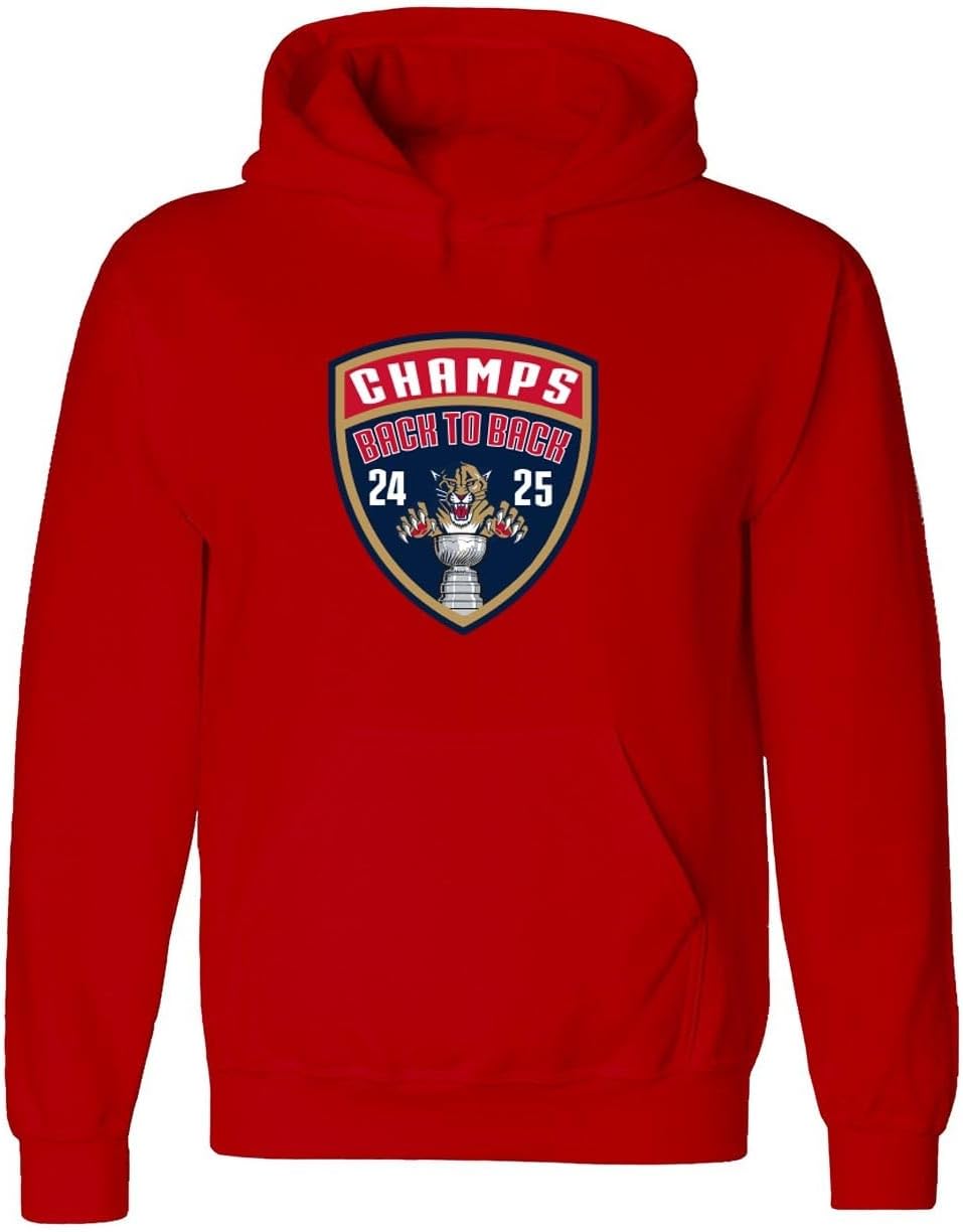 Panthers 2025 Champions Back 2 Back Hooded Sweatshirt Hoodie