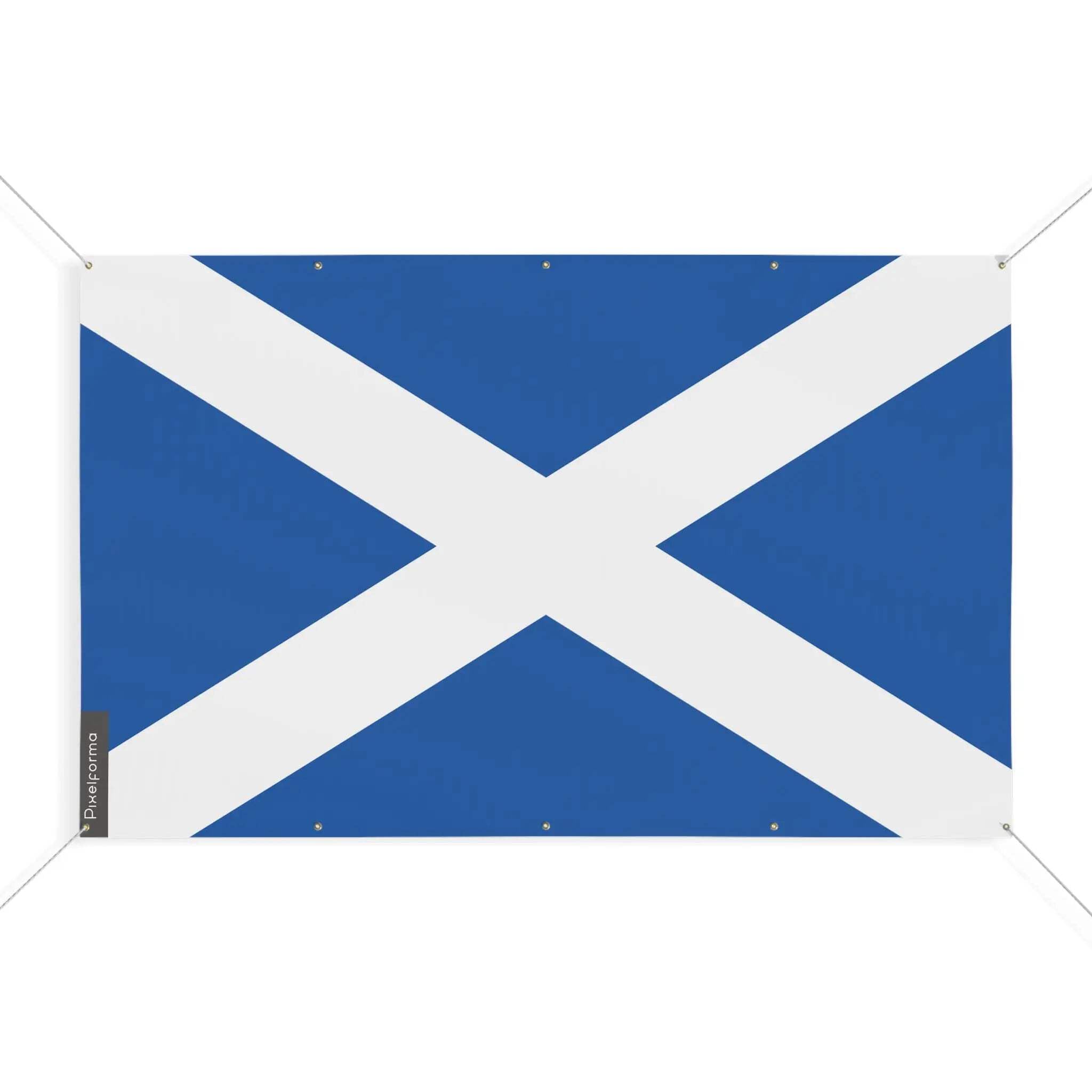 Drapeau Écosse 130 x 195 cm avec 10 oeillets pour pavillon extérieur taille S - 3