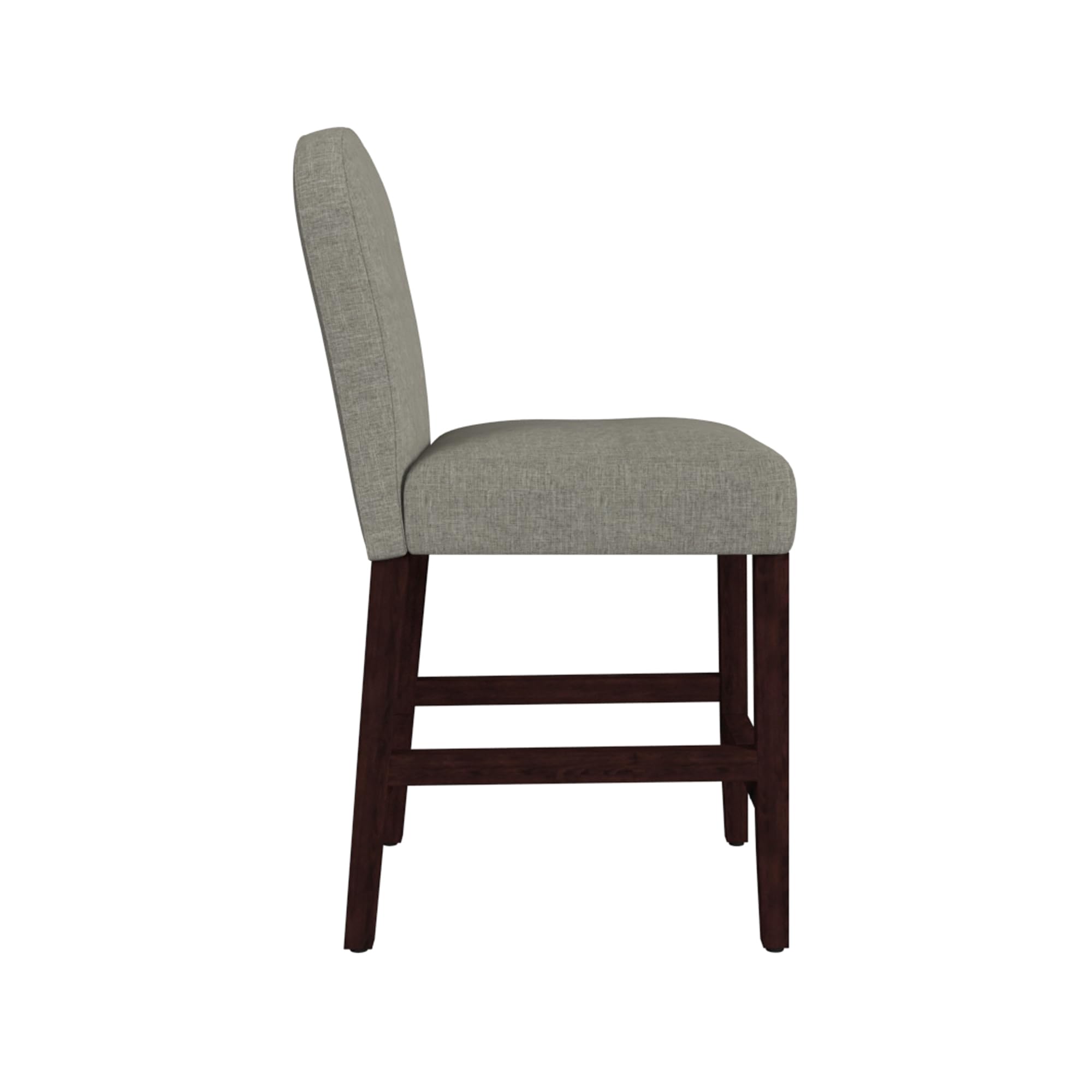 HomePop Home Decor Rounded Back Upholstered Counterstool 24 Inch Bar