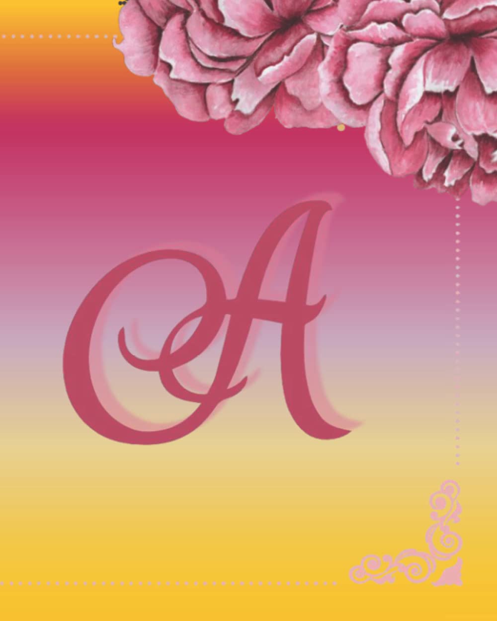 A:: Letter Initial Monogram Bible Verse Journal and Simple Planner Pastel Designer Book/Personalized Ombre Gifts for Women and Girls to Write in and Plan Ahead