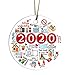 Produktbild TQIU 2020 Weihnachtsschmuck Erinnerung an 2020 Ornament Jahr der Quarantäne Ornament DIY Name Segen Harz Schneemann Weihnachtsbaum Anhänger Für Weihnachtsbaum Deko