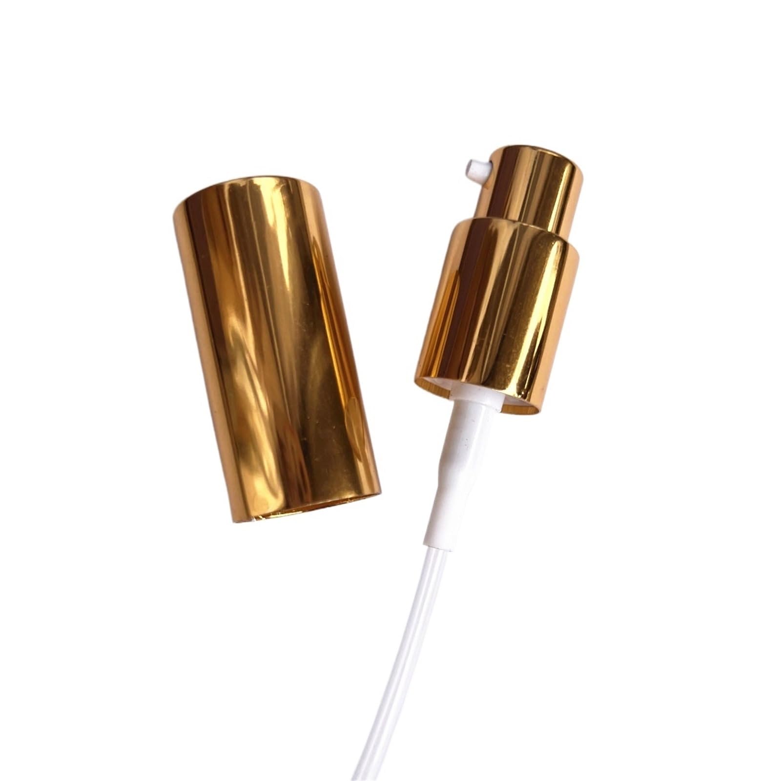 10X Sprayer Sprinkler Nozzle Head/Lotion Pump Screw Cap For 18mm/410 Glass Oil Perfume Bottles Refillable for Bottles(Gold,Type2)