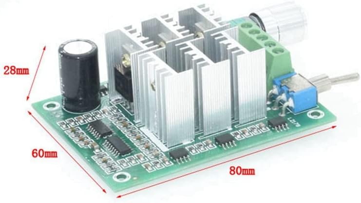 2 Pieces Motor Speed Controller Explosive Fan Drive 15A BLDC Three-Phase DC 5-36V 12V 24V With Switch