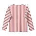 Striped Shirts for Girls Fashion 3/4 Sleeve Basic Tees Kids Crewneck T Shirts Casual Lightweight Pullover Loose Fit Tops