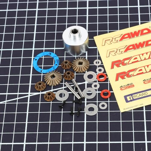 Caja de diff trasera de aluminio y engranajes de acero para reparar transmisión de Losi Baja Rey 6