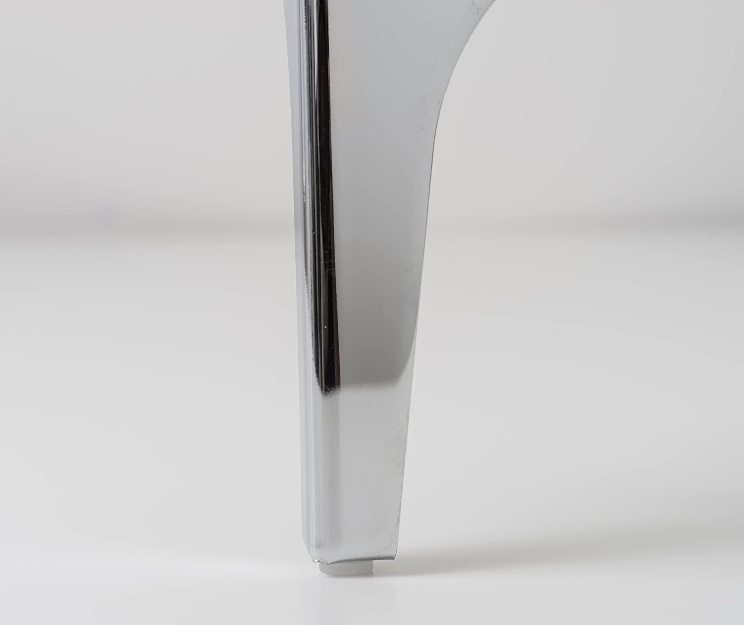 IPEA 4X Piedini per Mobili e Divani Modello META - Set di 4 Gambe in Ferro - Piedi dal Design Elegante per Poltrone e Armadi - Colore Cromato - Altezza 170 mm