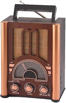 NS-6618BT Retro Bluetooth Hoparl r FM AM SW 3 Bant Radyo Ta nabilir Kablosuz Hoparl r USB TF Kart Destekli  arjl  Nostaljik M zik Kutusu