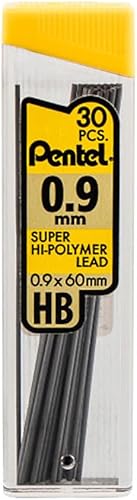 Miniatura 3 de Pentel Super Hi-Polymer - Recambios de plomo de 0.035 in, 90 piezas (C29BPHB3)
