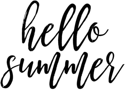 Miniatura 2 de Calcomanía para pared de hola verano para oficina, letras positivas, calcomanía para despegar y pegar para aula, hogar, dormitorio, familia,