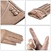 alqqas Womens Winter Leather Gloves Touch Screen Wool Lined Windproof Warm Suede Fashion Dress Gloves