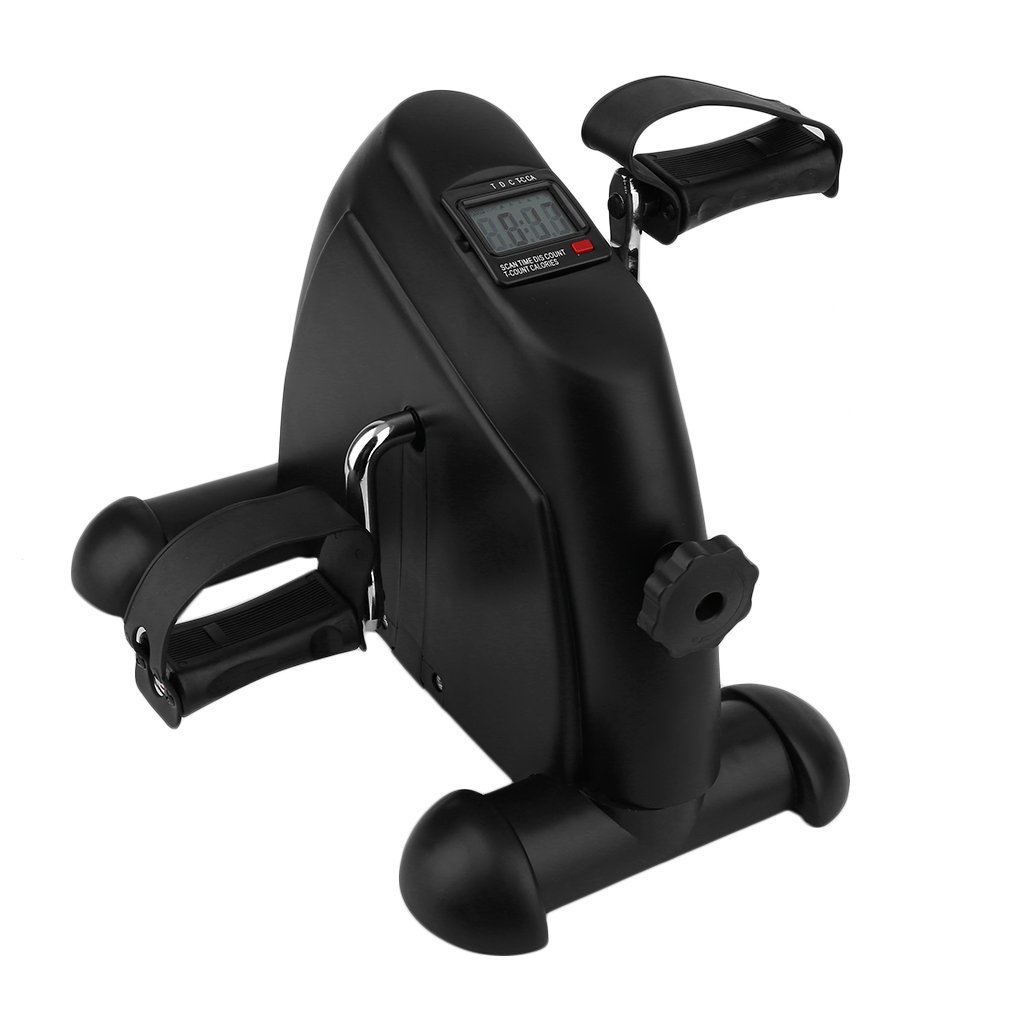 Pedal Exerciser Mini Exercise Bike Medical Pedal Exerciser Chrome Frame - Designed for Either Hands 
