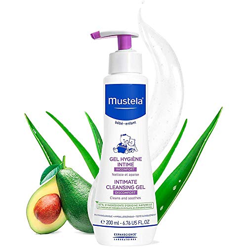 Mustela Gel Higiene Áreas Delicadas, Mustela Bebê, Roxo, Médio/200 ml