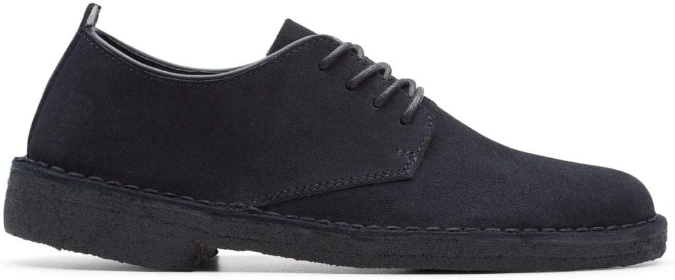 Clarks Desert London Womens Derby Shoe 3 UK Black Suede