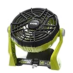 RYOBI P3320 18 Volt Hybrid One+ Battery or AC Powered Adjustable Indoor/Outdoor Shop Fan (Battery and Extension Cord Not Included/Fan Only)