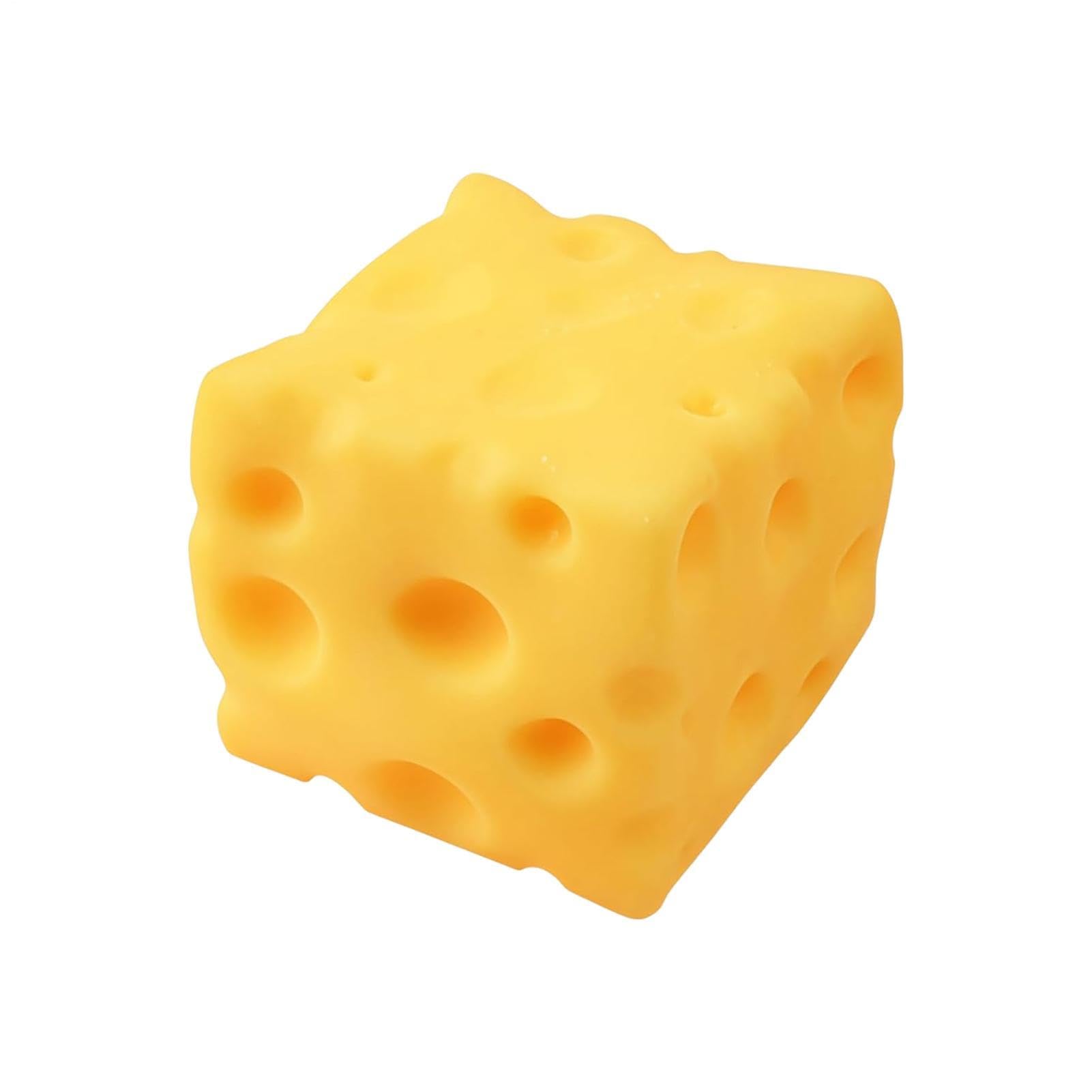 Giocattolo Spremibile A Forma Di Formaggio Giallo, Palla Antistress Quadrata Spremere Al Formaggio, Gioco Morbido Da Pizzicare Per Giovani, Impiegati, Studenti