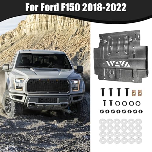 Image of Lower Front Splash Shield for Ford F-150 2018-2022, FL3Z-5D032-D Engine Guard Compatible With 2.7L 3.3L 3.5L (Not for XLT 2019 2020, Not for 3.5L 2019)