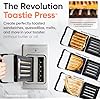 Revolution R180 Connect Plus Smart Toaster with Touchscreen (Bundle with Toastie Press & Warming Rack) Choose from 40+ Bread Types, 7 Browning Levels, Toastie Press Mode
