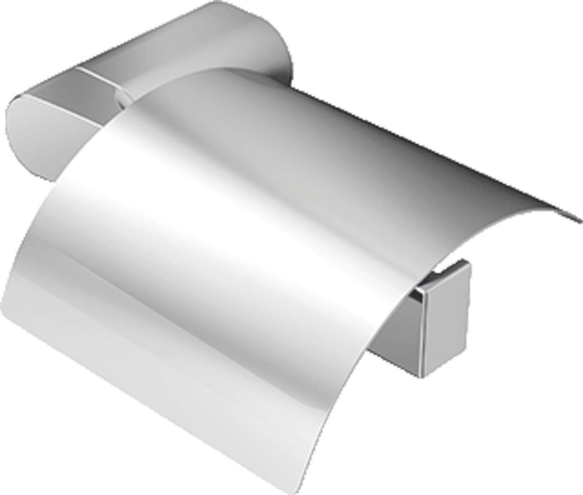 Geesa Wynk Toilet Roll Holder with Lid Chrome 174 x 50 x 133 mm