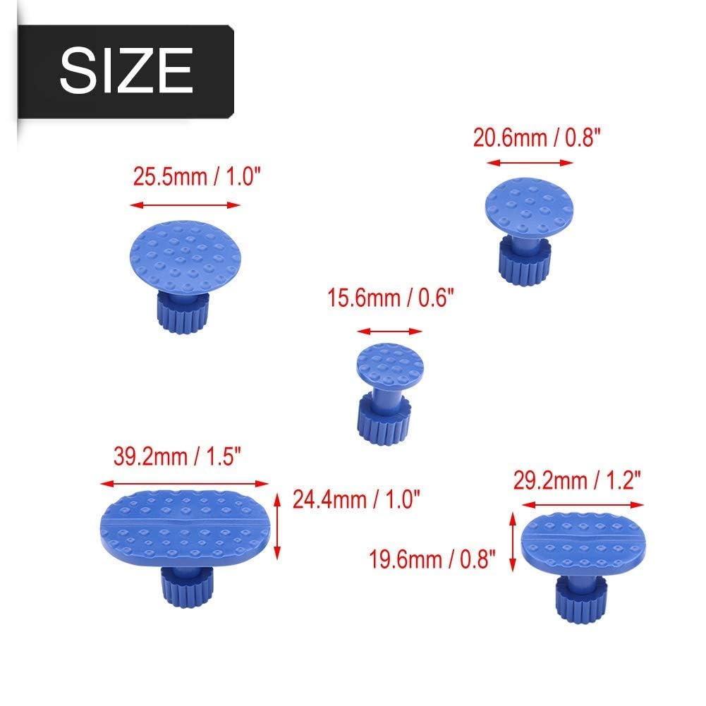 Linguette di Estrazione, 30 Pezzi di Nylon per Rimozione Ammaccature della Carrozzeria Dell'auto Linguette di Estrazione Strumenti di Riparazione Senza Vernice Linguette di Estrazione della Colla Blu