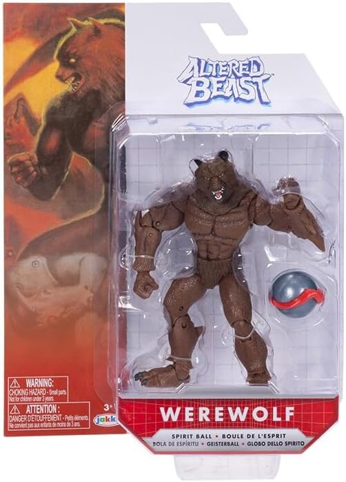 JAKKS Pacific Altered Beast Werewolf 4.5" Gaming Action Figure Includes Spirit Ball