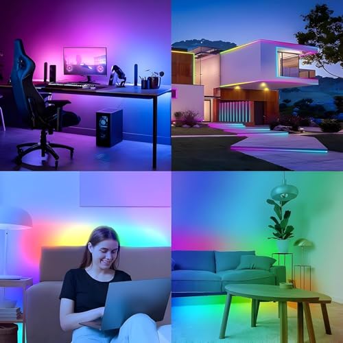 Image of WS2812B RGBIC Pixel Strip + ESP8266 IoT Board Combo | 5M 60LEDs /M Black PCB | Individually Addressable LEDs | Adhesive Backing | Smart IoT Kit for DIY Projects & Home Automation