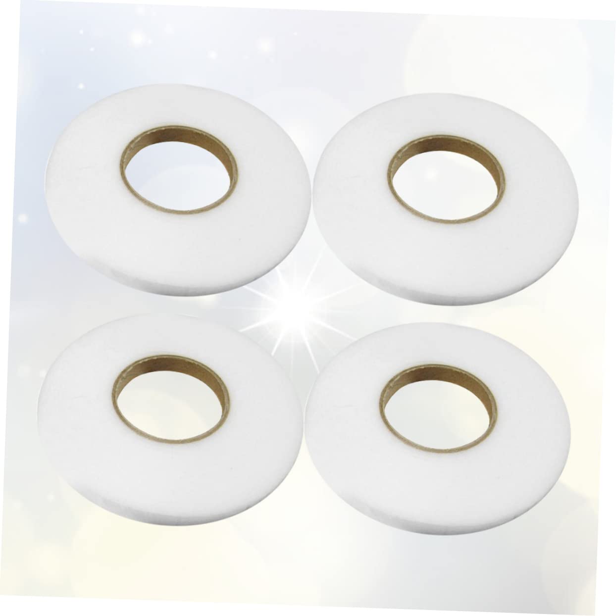 NUOBESTY Garment Accessories Non-Woven Double-Sided Tape 4 Rolls -on Adhesive Strip for Clothing Lining Strong Bonding