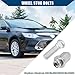 Hihaha No.90942-02049/90942-01058 M12-1.5 Wheel Stud Bolts for Lexus for Toyota for Scion/Front Rear Left Right Wheel Lug Stud/Alloy Steel 14.20mm Knurl 21mm Hex/ 1 Set Silver Tone