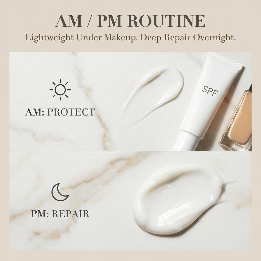 Infinite Aura Face Moisturizer with GHK-Cu Copper Peptides - Barrier Repair & Anti-Aging Cream for Dry, Sensitive Skin & Redness - Firming Formula with Bio-Identical Ceramides - 1.7 oz - Image 7