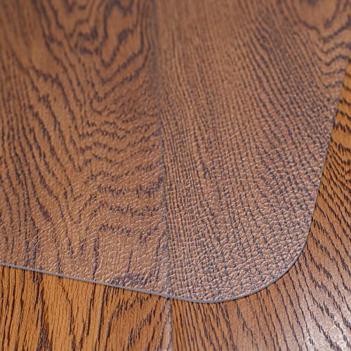 Hardwood Floors,Tile Non-Slip Office Chair Mat,Computer Chair Mat,for Rolling Chair,Large Floor Protector,Easy Clean and Flat Without Curling(47\"x36\")