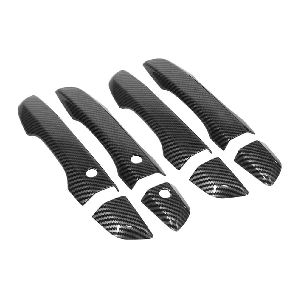 Mhtgd Rhd Carbon Smart Abs Plastic Lhd Rhd Sticker Exterior Door Handle Moulding Cover Trim Keyless Entry Decoration For Civic 10Th Gen 2016-2021