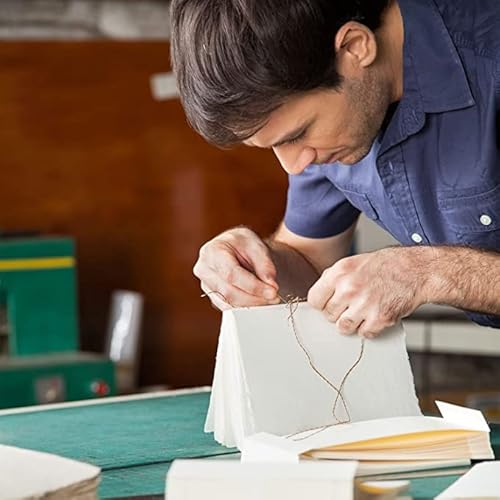 34 Pcs Book Binding Kit,Book Making Kit,Book Binding Kit For Beginners With Waxed Linen Thread For Book Bind,Awl For Book Bind,Well Suited For Cutting,Sewing And Stitching For Leather Making. #TOP5