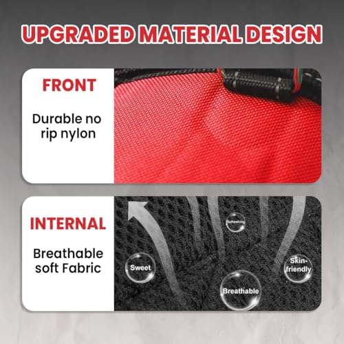 Image of Berlin's Police K9 Dog Harness with Leash, Dog Vest with Handle, Reflective Adjustable No-Pull Harness for Dogs Heavy Duty Nylon, for Training, Patrol, Hiking (Red, Large (21-35Kg))