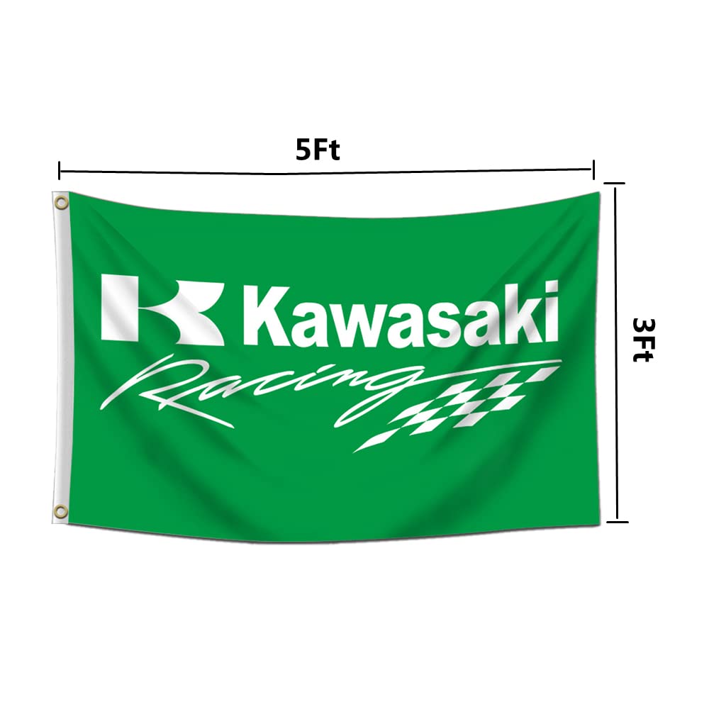 Bannière Publicitaire Kawasaki Ninja Racing - Drapeau 150 X 90 Cm - KN3