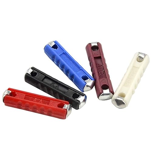 Miniatura 3 de WMYCONGCONG 200 fusibles de automóvil europeos para automóviles 5A, 8A, 16A, 25A, 40A, para autos clásicos, estilo antiguo, no de cerámica