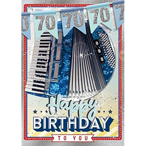 bentino Birthday Card XL with Accordion Function Play Cover