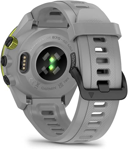 Miniatura 8 de Garmin Approach S70 1.654 pulgadas, color gris, reloj inteligente de golf con GPS para hombres, pantalla táctil ligera AMOLED y cursos precargados,