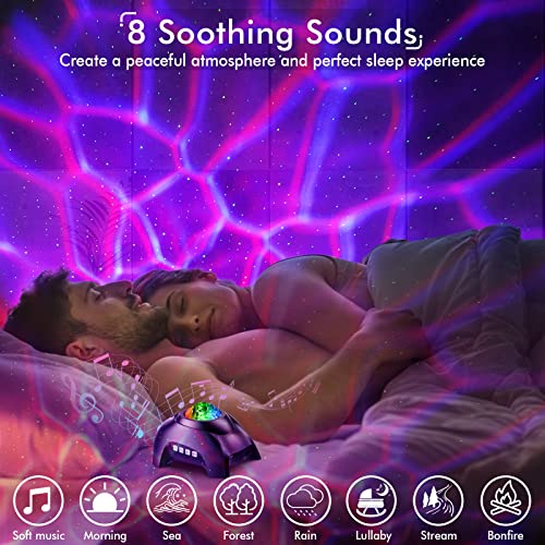 Image of Rossetta Galaxy Projector, Star Projector Light for Bedroom, Bluetooth Speaker and 8 White Noise, Night Light Projector for Kids Adults Game Room, Home Theater, Ceiling, Christmas, Room Decor