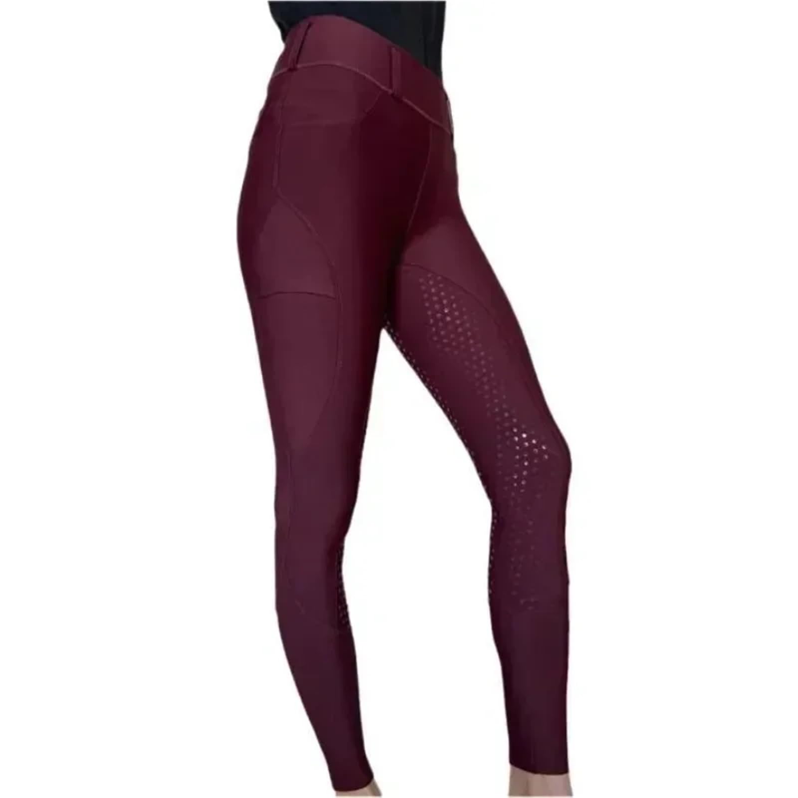 Pantaloni Da Equitazione In Silicone Con Seduta Completa Nera, Calzamaglia For Donne, Abbigliamento Equestre Per Equitazione(Blue,XL)