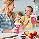 Slush Becher,500ml Slushie Maker Becher,Slush Becher maker Silikon Squeeze Cup,DIY Slushy Maker Cup Gefrorene Maker Smoothie Becher Sommer-Slush Cup mit Strohhalmlöffel