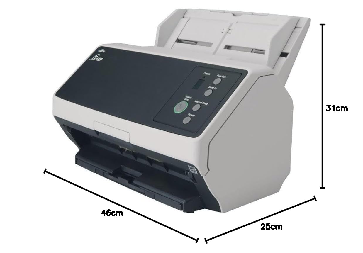 RICOH fi-8150 - Escáner de Grupo de Trabajo LED Gigabit Ethernet USB 3.2 con ADF, Dúplex, A4, 50 ppm/100 ipm