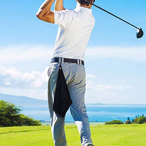 Toalla-de-Golf-con-Mosqueton-Toalla-de-Golf-de-Microfibra-Toalla-de-Limpieza-de-Golf-Toalla-Golf-Triptico-para-Bicicleta-de-Carretera-Golf-Yoga-Deportes-de-Fitness-al-Aire-Libre-2-Piezas-Negro