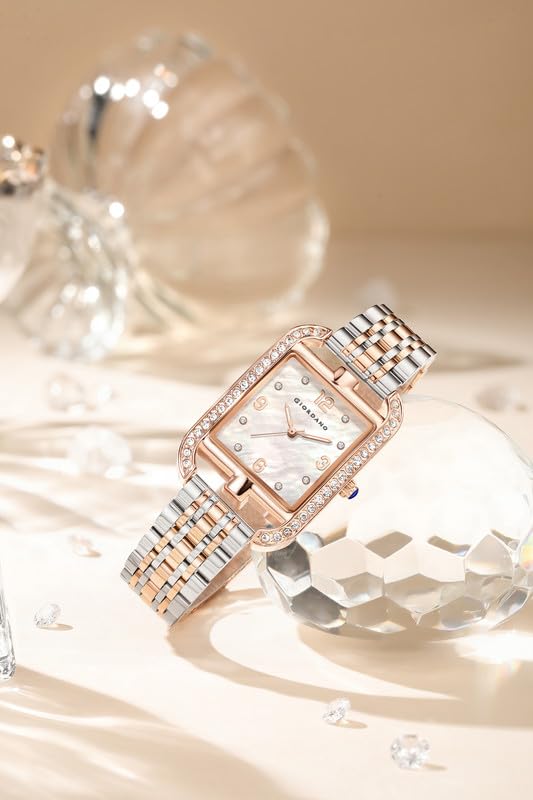 Image of Giordano Analog Watch for Women- Stylish Dial with Crystal Accents, Metal Strap, Quartz Movement - Elegant Accessory for Special Occasions - GZ-60108