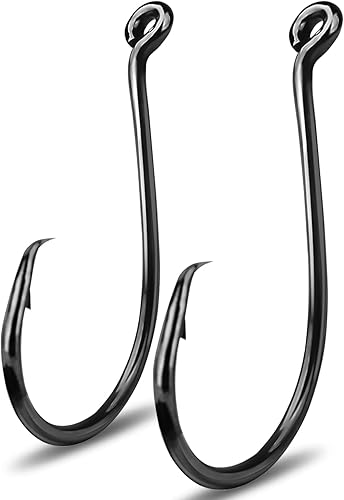 Atibin Círculo negro compensado ganchos agua salada agua dulce fuerte pulpo pescado gancho círculo pulpo, gancho de pesca surtido para lubina bagre disponible en Yaxa Venezuela