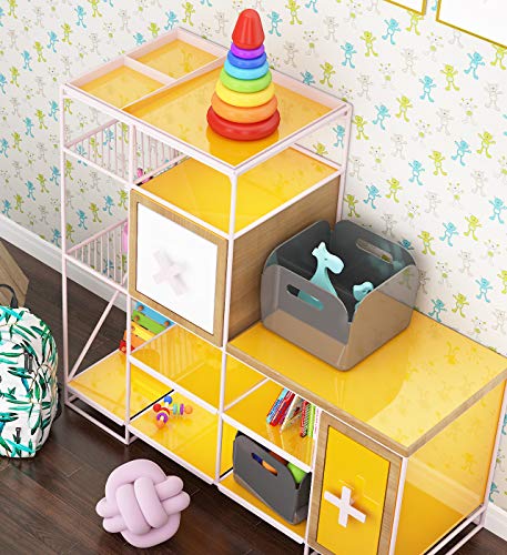 Livelynine Zelfklevende folie, geel, zelfklevend behang, meubelfolie, hoogglans folie voor meubels, kasten, kinderkamer… - Image 6