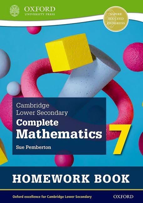 Caie Lower Secondary Math G7 2E Homework Book Pack Paperback – 29 September 2021