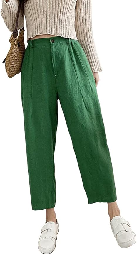 Amazon リネンテーパードパンツ サルエルパンツ レディース 9分丈 イージーパンツ ナチュラル 麻100 素材 リネンパンツ 上品 サイドポケットが付き ゆったり 楽ちん 春夏 グリーン Free ロングパンツ 通販 Amazon リネンテーパードパンツ サルエルパンツ レディース 9分丈 イージーパンツ ナチュラル 麻100 素材 リネンパンツ 上品 サイドポケットが付き ゆったり 楽ちん 春夏 グリーン Free ロングパンツ 通販